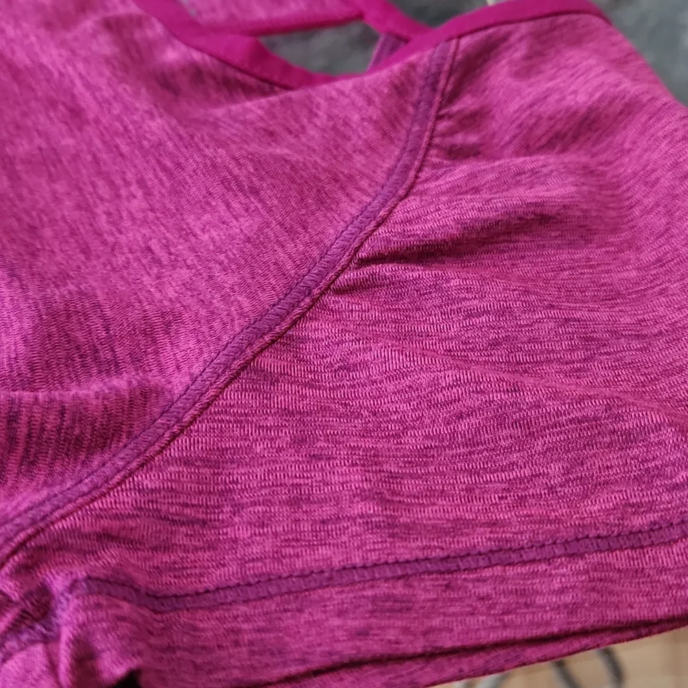 Champion, Girls, M(7-8), Raspberry, Cap Sleeves, 2 Back Openings - Picture 2 of 10